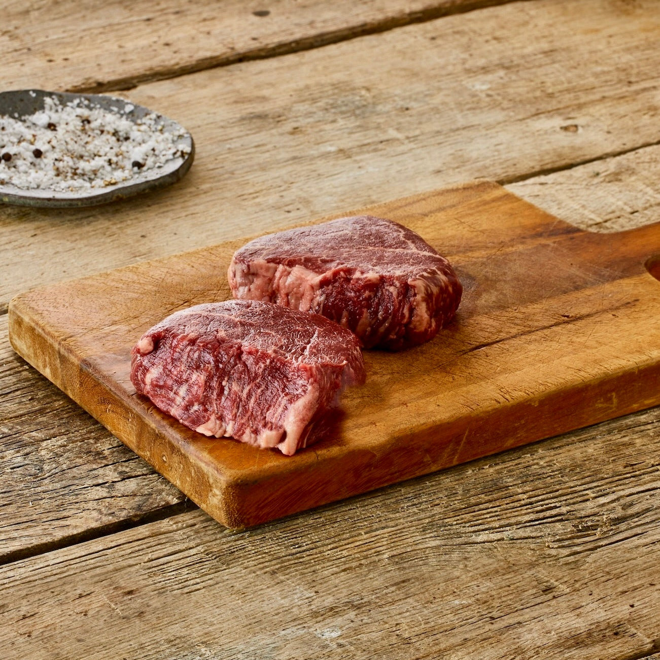 two wagyu beef fillet steaks from Chile