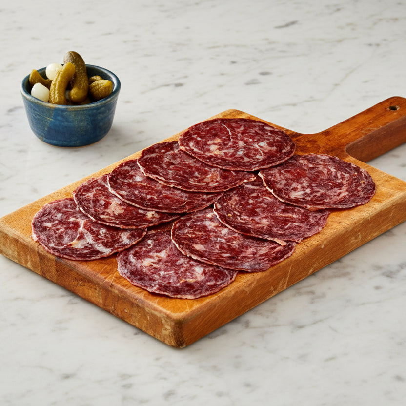 british wagyu salami slices