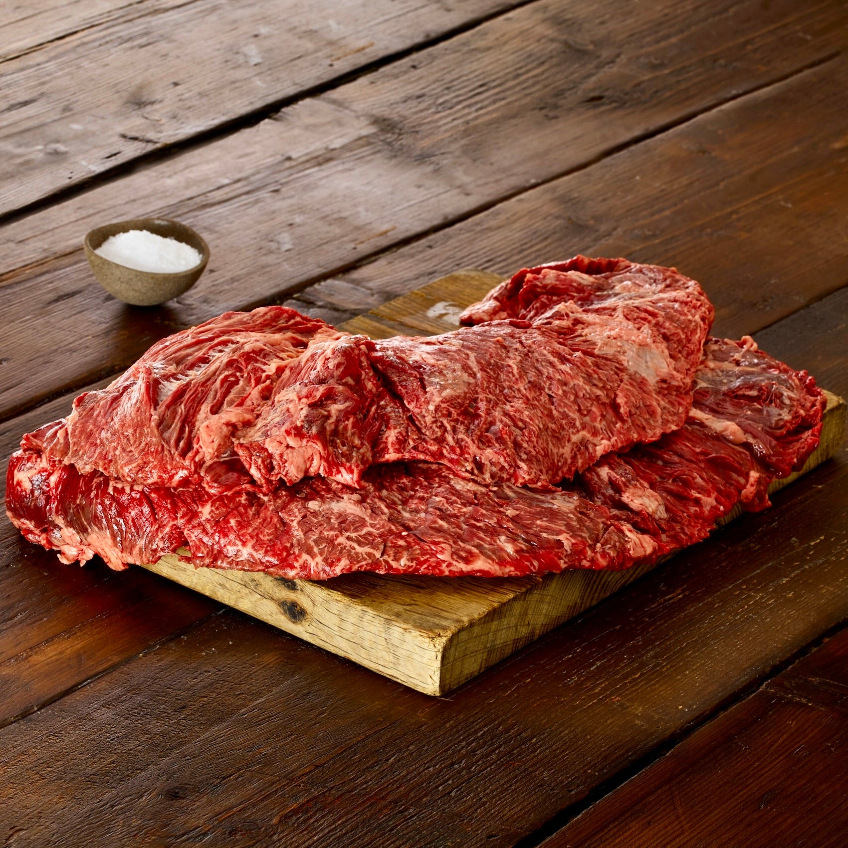two british wagyu beef bavette steaks
