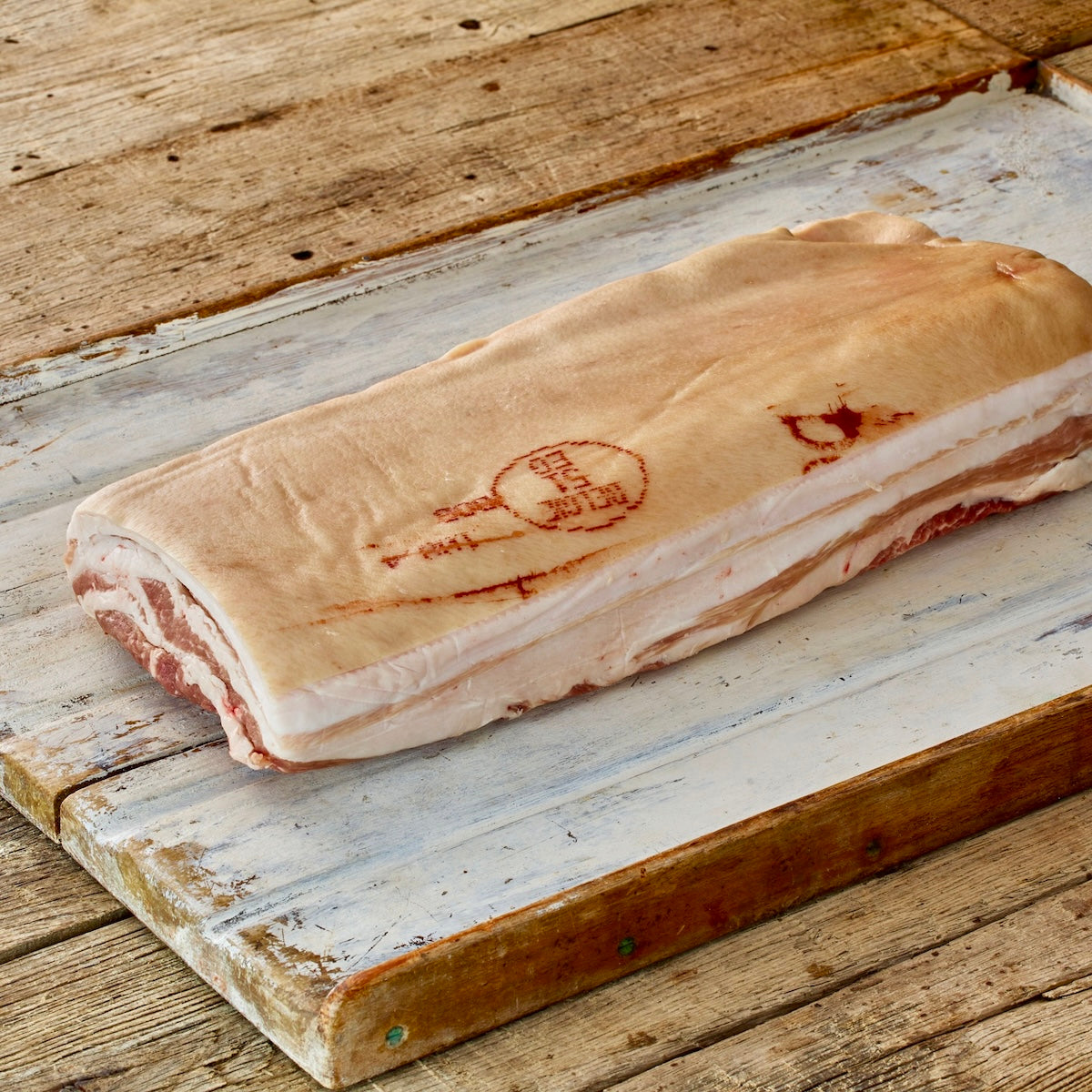 Duke of Berkshire Pork / Kurobuta Pork Belly - Bone In, Skin On | ±6kg