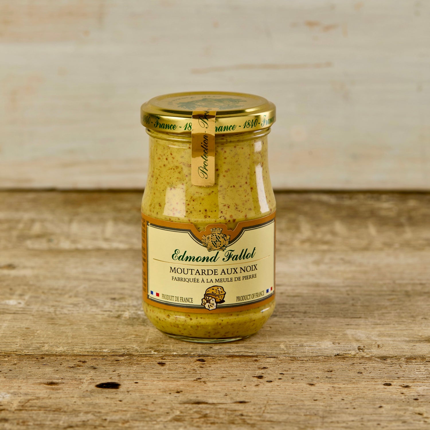 jar of walnut mustard by edmond fallot