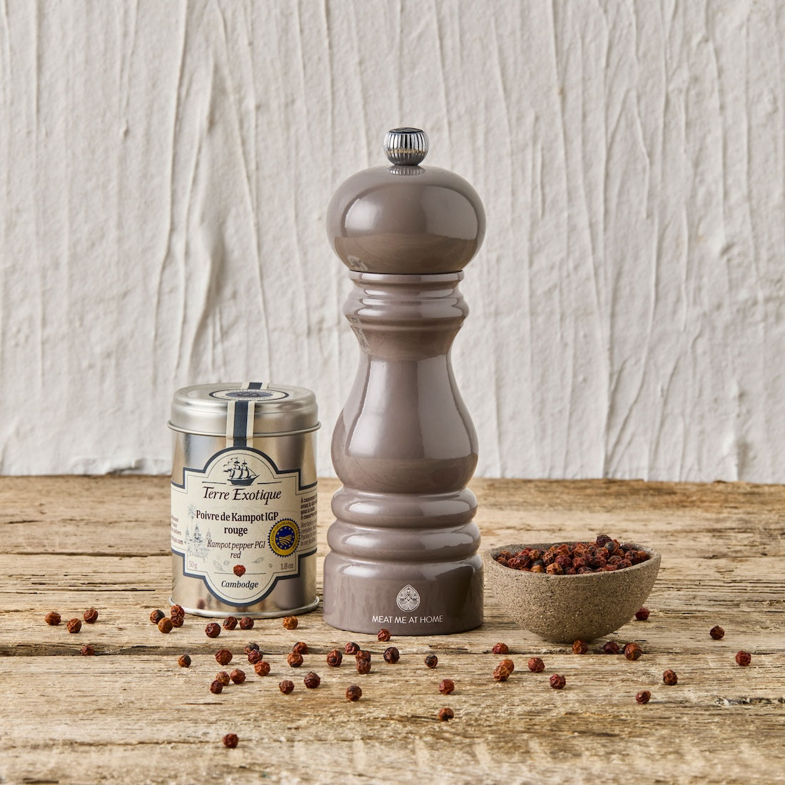 Manual Wooden Pepper Mill by Peugeot | 18cm
