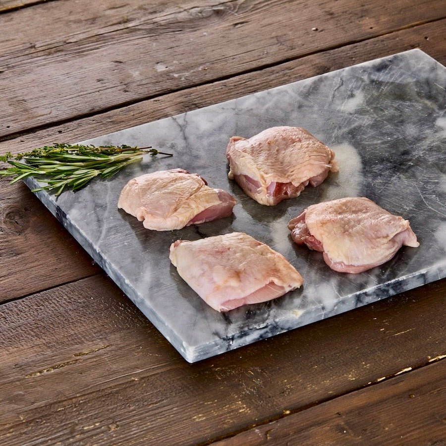 Free Range Chicken Thighs, Boneless, Skin-On | ±550g
