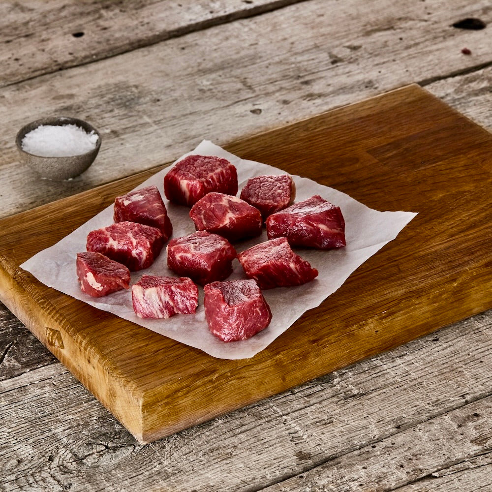 British Beef Diced 28-Day Dry-Aged | ±250g