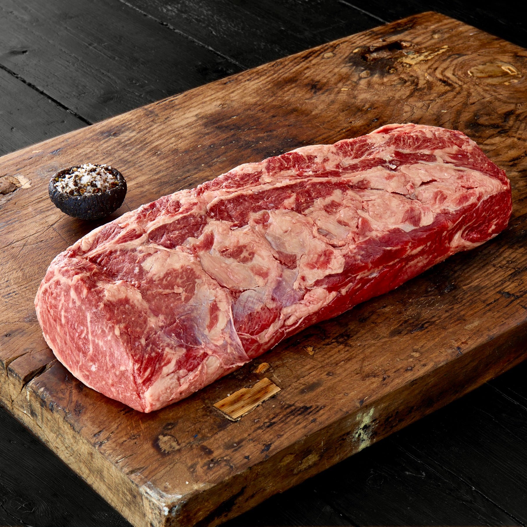 whole USDA prime natural beef ribeye
