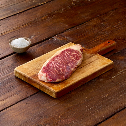 one british wagyu beef striploin
