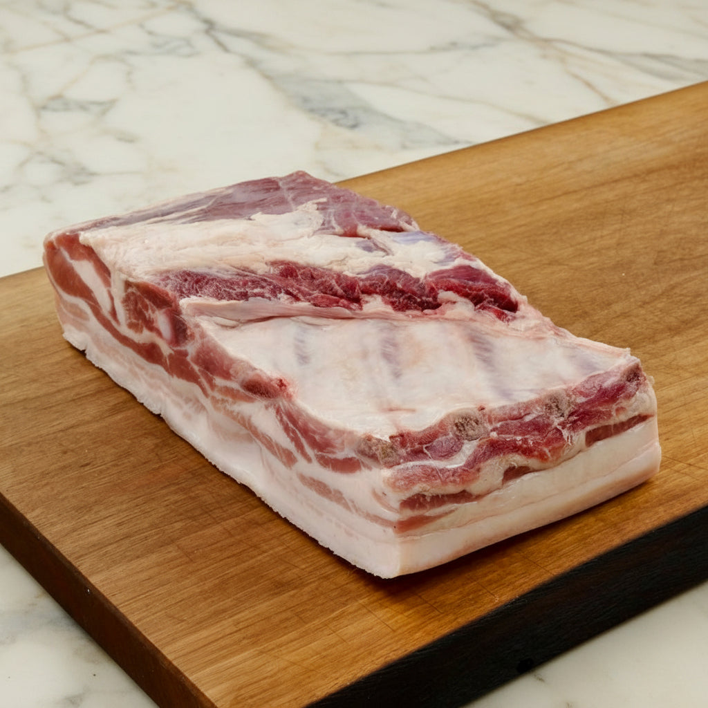 Duke of Berkshire Pork / Kurobuta Pork Belly - Bone In, Skin On | ±1.5kg