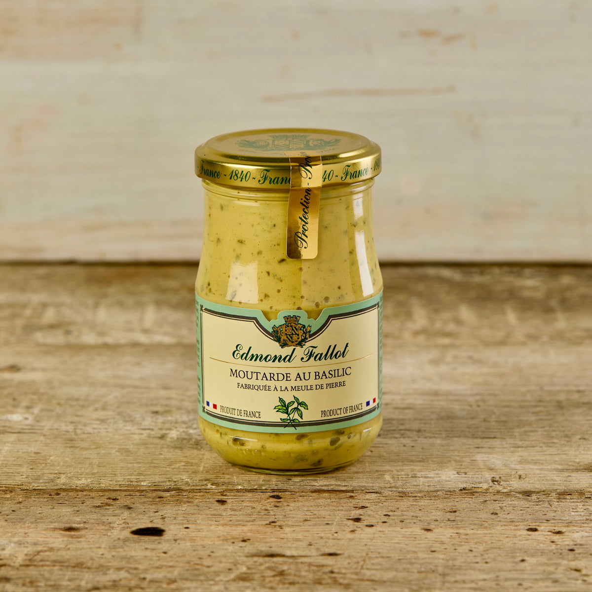 Basil dijon mustard front view