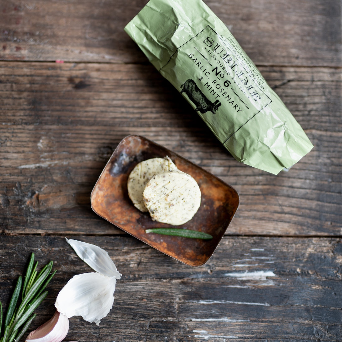 Garlic, Rosemary & Mint Butter - No.6 | 90g